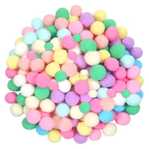 260 Stück Pompons zum Basteln, Pompons, Bommel zum Basteln, Bunte Pompons zum Basteln, Pompoms, Pompons Groß, Bommel zum Basteln für Lustige DIY Kreative Handwerk, Partydekoration 260 Stück Pompons zum Basteln, Pompons, Bommel zum Basteln, Bunte Pompons zum Basteln, Pompoms, Pompons Groß, Bommel zum Basteln für Lustige DIY Kreative Handwerk, Partydekoration von RNXSIB