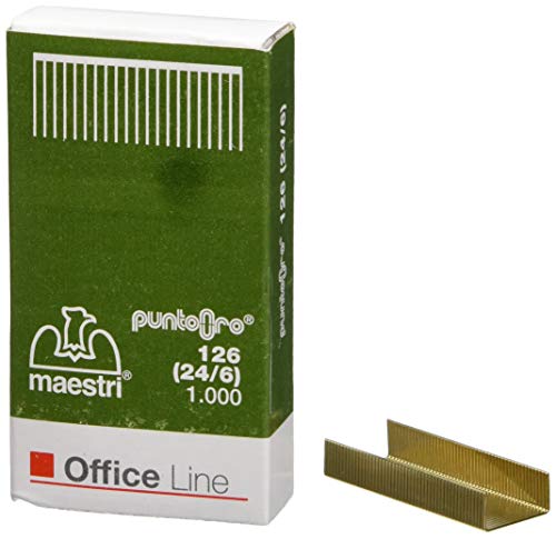 Ro-ma - 1003103 - Box 1000 Punkte GOLD 126 (24/6) RO-MA (Packung 10) von RO-MA