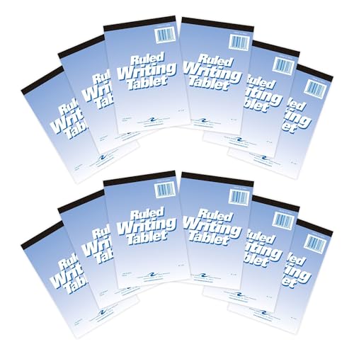 Roaring Spring Schreibtabletten, 15,2 x 22,9 cm, 12 Stück, 100 Blatt, 6,8 kg, weißes Papier, breit liniert, schwere Rückwand, Oberkante gebunden Roaring Spring Schreibtabletten, 15,2 x 22,9 cm, 12 Stück, 100 Blatt, 6,8 kg, weißes Papier, breit liniert, schwere Rückwand, Oberkante gebunden von ROARING SPRING