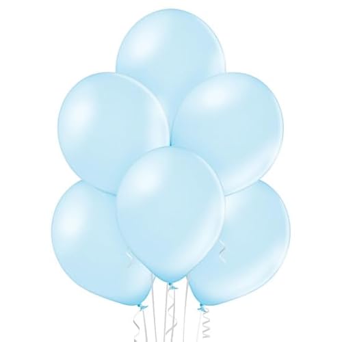 50 Luftballons Bio Latex 27 cm, Farbe:Light Blue Metallic 50 Luftballons Bio Latex 27 cm, Farbe:Light Blue Metallic von ROB'S BALLOONS