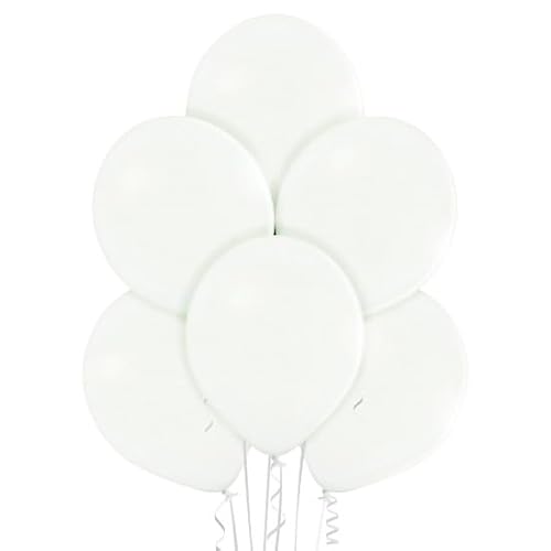 50 Luftballons Bio Latex 27 cm, Farbe:White 50 Luftballons Bio Latex 27 cm, Farbe:White von ROB'S BALLOONS