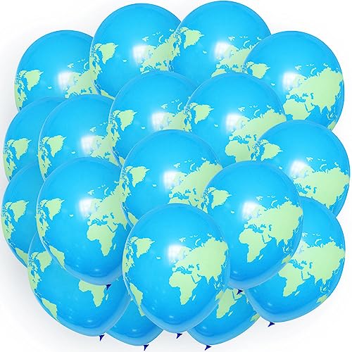 50 Stk. Luftballons Globus 12' Party Geburtstag Planet Erde Welt Atlas Globe von ROB'S BALLOONS