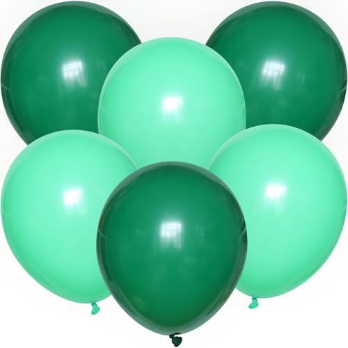 ROB'S BALLOONS Luftballons Dunkelgrün Türkis Geburtstag 30 cm Party Deko Set Helium Luft (10) von ROB'S BALLOONS