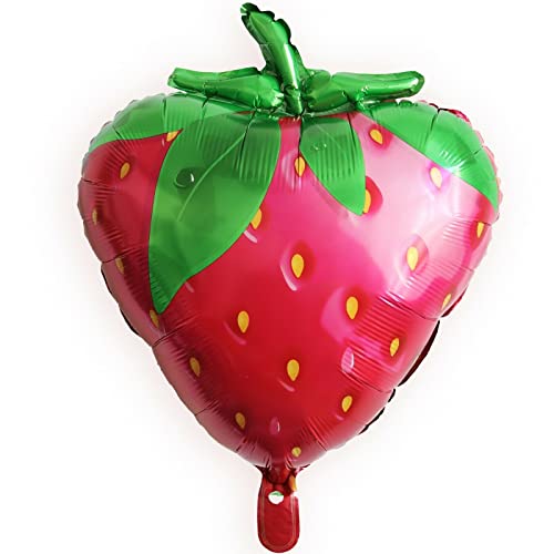 Folienballons Früchte Ananas Avocado Erdbeere Geburtstag Kiwi Melone Luftballons, Muster:Erdbeere von ROB'S BALLOONS