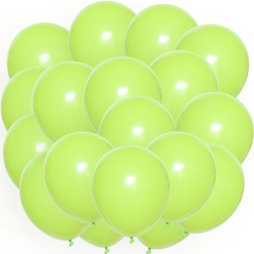 Luftballons Latex 50 Stk. Party Geburtstag Deko Latex Helium Neon Pastell 30 cm, Farbe:Apple-Green von ROB'S BALLOONS
