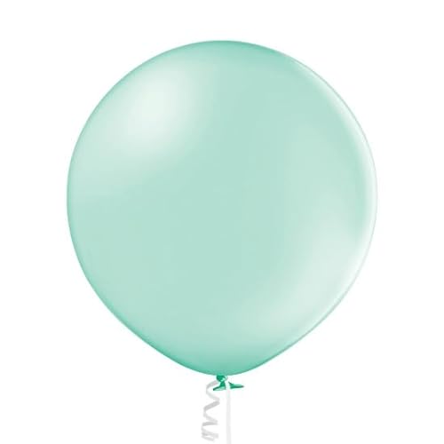 XL Luftballon 60 cm Latex Pastell Chrom Metallic Geburtstag Deko Party, Farbe:Light Green von ROB'S BALLOONS