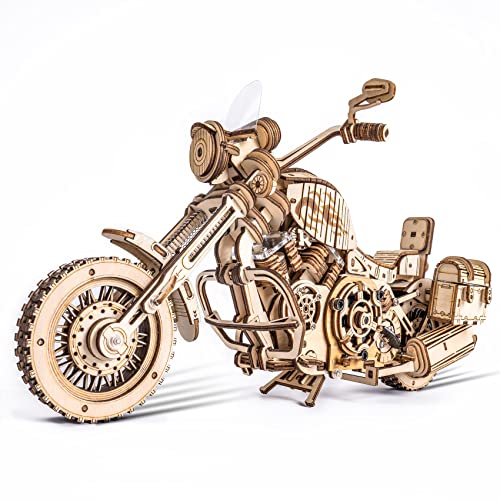 ROBOTIME 3D Motorrad Puzzle, Holz Modellbautze für Erwachsene, DIY Bewegliches Fahrrad Fahrzeugmodell Mechanischer Holzbausatz Geburtstagsgeschenk ROBOTIME 3D Motorrad Puzzle, Holz Modellbautze für Erwachsene, DIY Bewegliches Fahrrad Fahrzeugmodell Mechanischer Holzbausatz Geburtstagsgeschenk von ROBOTIME