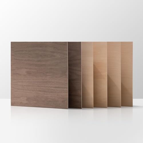 ROBOTIME Sperrholzplatte A3 3mm Walnuss Linde Birke Holzplatte Zuschnitt Nach Maß Multiplex Platte Laser Holz 6 Stück von ROBOTIME