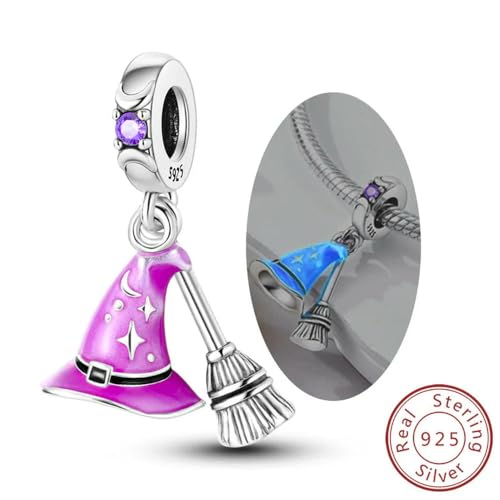 1 Stück Rosa Charms Silber Herz Schleife Parfümflasche Charms Perlen Anhänger Passend für Armband DIY Frauen Schmuckherstellung von ROCILB