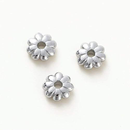 20 stücke/lot 14K 18K Gold Überzogene Sonne Blume Spacer Perlen Blume Spacer Perlen DIY Armband Herstellung Armaturen Schmuck Material von ROCILB