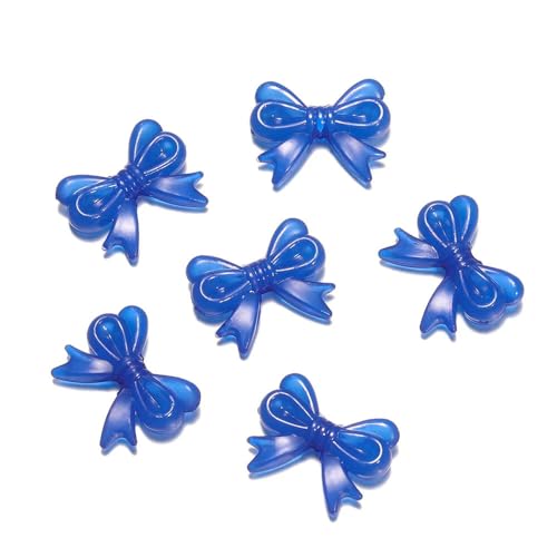 30 Stück/Los (14 x 18 mm) Bowknot Transparent Bow Spacer Perlen Ohrringe Herstellung Charm Anhänger für Halskette Schmuck von ROCILB