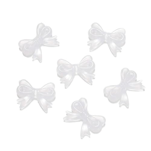 30 Stück/Los (14 x 18 mm) Bowknot Transparent Bow Spacer Perlen Ohrringe Herstellung Charm Anhänger für Halskette Schmuck von ROCILB