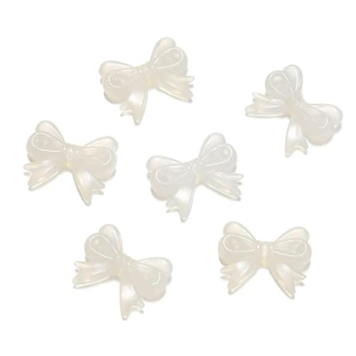 30 Stück/Los (14 x 18 mm) Bowknot Transparent Bow Spacer Perlen Ohrringe Herstellung Charm Anhänger für Halskette Schmuck von ROCILB