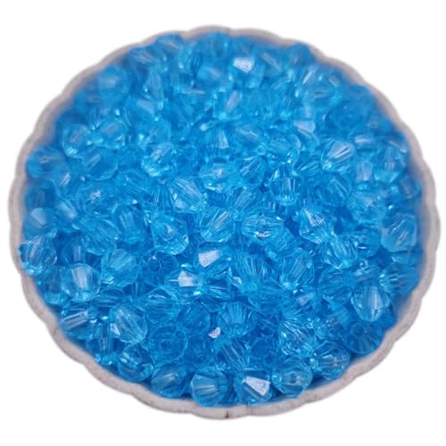 300 Stück/Set 4 mm/5 mm/6 mm/8 mm transparente, bonbonfarbene Spike-Acryl-Loseperlen für die Herstellung von Halsketten, Armbändern und Schmuck von ROCILB