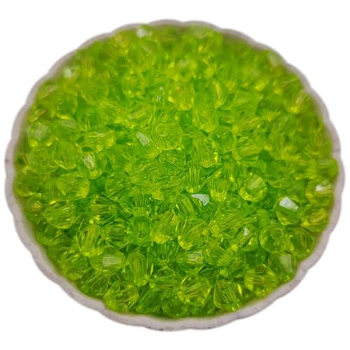 300 Stück/Set 4 mm/5 mm/6 mm/8 mm transparente, bonbonfarbene Spike-Acryl-Loseperlen für die Herstellung von Halsketten, Armbändern und Schmuck von ROCILB