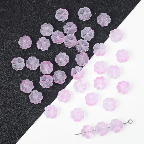 50 stücke/lot Vier Blatt Blume Perlen Murano Glas Spacer Lose Perlen Für Schmuck Machen DIY Armband Halskette 50 stücke/lot Vier Blatt Blume Perlen Murano Glas Spacer Lose Perlen Für Schmuck Machen DIY Armband Halskette von ROCILB