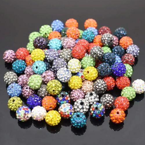 Mischfarben Strass Kristallkugel Perlen Spacer Perlen für Schmuckherstellung Armband DIY Zubehör Mischfarben Strass Kristallkugel Perlen Spacer Perlen für Schmuckherstellung Armband DIY Zubehör von ROCILB