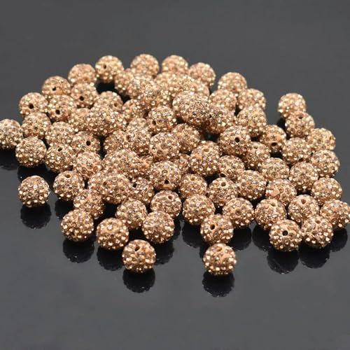Mischfarben Strass Kristallkugel Perlen Spacer Perlen für Schmuckherstellung Armband DIY Zubehör Mischfarben Strass Kristallkugel Perlen Spacer Perlen für Schmuckherstellung Armband DIY Zubehör von ROCILB