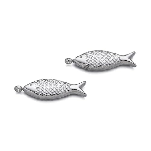 ROCILB 2 Stück/Packung Edelstahl Ozean Tier Schildkröte Muschel Muschel Seestern Charms Anhänger für DIY Schmuck Halskette Herstellung von ROCILB