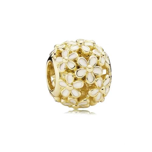 ROCILB 2 Stück Herry Blume Blatt Weihnachtsbaum baumeln Charm Bead Fit Silber Armband DIY Schmuck von ROCILB