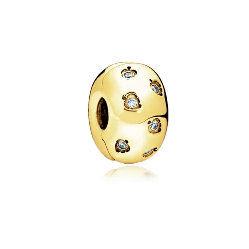 ROCILB 2 Stück Vergoldete DIY-Herstellung von funkelnden Mond- und Sternen-Schneeflocken-Charm-Perlen für Silberarmbänder und Damenschmuck ROCILB 2 Stück Vergoldete DIY-Herstellung von funkelnden Mond- und Sternen-Schneeflocken-Charm-Perlen für Silberarmbänder und Damenschmuck von ROCILB