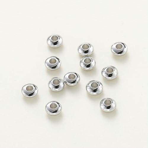ROCILB 30 stücke/Lot 14K 18K Gold Flache Runde Lose Spacer Messing Perlen Armband Charms Rad Perlen Für DIY Schmuck Handwerk Groß ROCILB 30 stücke/Lot 14K 18K Gold Flache Runde Lose Spacer Messing Perlen Armband Charms Rad Perlen Für DIY Schmuck Handwerk Groß von ROCILB