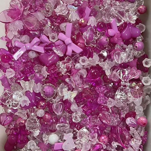 ROCILB 40 Stück Niedliches Acryl-Abstandshalter-Set für lose Perlen zum Selbermachen von Armbändern, Halsketten, Schlüsselbändern und Schmuckherstellungszubehör ROCILB 40 Stück Niedliches Acryl-Abstandshalter-Set für lose Perlen zum Selbermachen von Armbändern, Halsketten, Schlüsselbändern und Schmuckherstellungszubehör von ROCILB