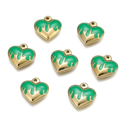 ROCILB 5 stücke/Pack Edelstahl Liebe Herz Gold Anhänger Für Handgemachte DIY Armband Armreif Anhänger Schmuck Zubehör ROCILB 5 stücke/Pack Edelstahl Liebe Herz Gold Anhänger Für Handgemachte DIY Armband Armreif Anhänger Schmuck Zubehör von ROCILB