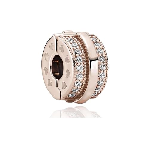 ROCILB Armbandschmuck, funkelnder Reihenclip, Schmetterlingsclip, Herbarium-Cluster-Sicherheitskette, Charm-Perle von ROCILB
