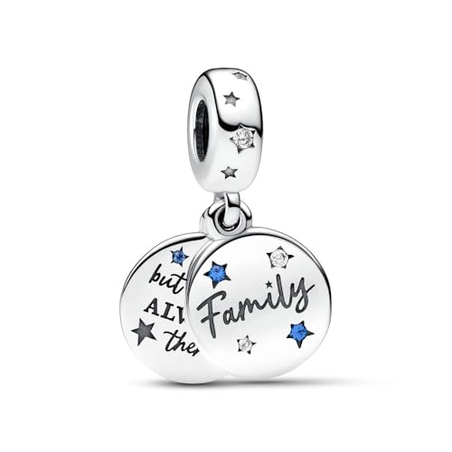 ROCILB Galaxy-Serie, funkelnder asymmetrischer Stern und Halbmond, Astronauten-Charm-Perlen für Armbandschmuck von ROCILB
