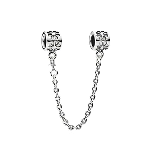 ROCILB Silber Gänseblümchenblatt Glänzend Split Kette Schnalle Charm Fit für DIY Armbänder Frauen BoutiqueJewelry von ROCILB