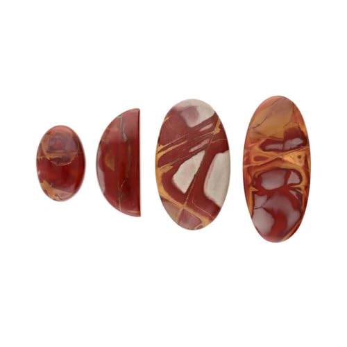 Nofrena Jaspis Cabochon (Packung 30gr) - Natürlicher Edelstein für Schmuck, Kunsthandwerk, Dekoration und Therapie von ROCKING GIFTS