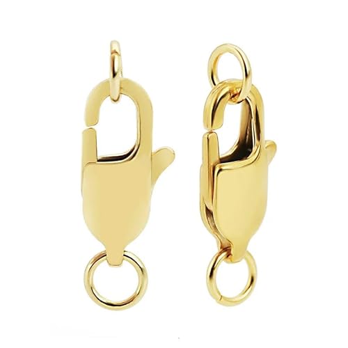 ROCKPOEM 20 Stück rechteckige Karabinerverschlüsse für Schlüsselanhänger mit Biegeringen, Haken für Armbänder, Halsketten, Ketten und Schmuckherstellung ROCKPOEM 20 Stück rechteckige Karabinerverschlüsse für Schlüsselanhänger mit Biegeringen, Haken für Armbänder, Halsketten, Ketten und Schmuckherstellung von ROCKPOEM