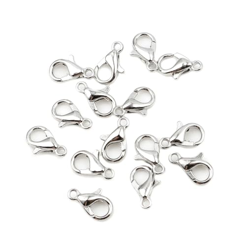 ROCKPOEM 20 x Karabinerverschlüsse für Halsketten, Armbänder, Ketten, DIY, Modeherstellung, Schmuckhaken von ROCKPOEM