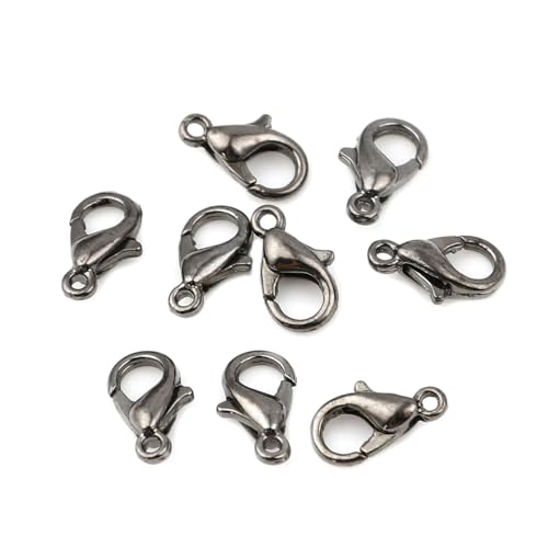 ROCKPOEM 20 x Karabinerverschlüsse für Halsketten, Armbänder, Ketten, DIY, Modeherstellung, Schmuckhaken von ROCKPOEM