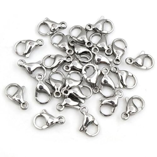 ROCKPOEM 30 Stück Karabinerverschlüsse für Schlüsselanhänger, Haken für Halskette, Armband, Kette, DIY-Schmuckherstellung, Zubehör ROCKPOEM 30 Stück Karabinerverschlüsse für Schlüsselanhänger, Haken für Halskette, Armband, Kette, DIY-Schmuckherstellung, Zubehör von ROCKPOEM