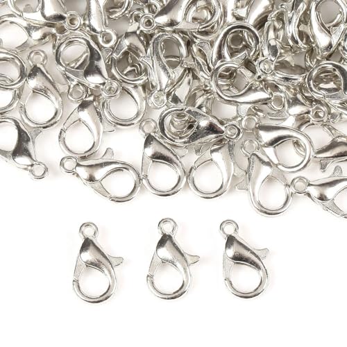 ROCKPOEM Karabinerverschlüsse, Schlüsselanhänger, Federschnalle, Halskette, Armband, Verbindungsring, Modeschmuck, Halskette, Armband, Kette, DIY, 30 Stück von ROCKPOEM