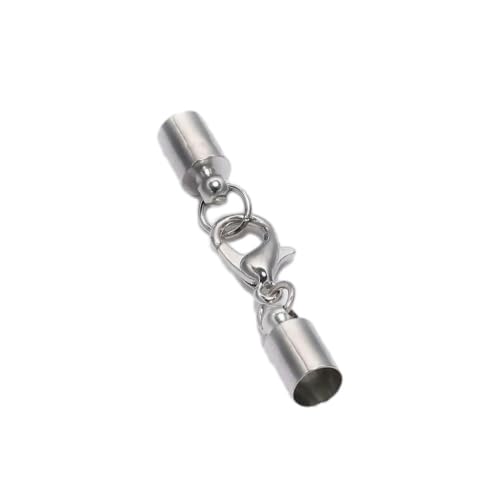 ROCKPOEM Karabinerverschlüsse für Schlüsselanhänger, Halskette, Armband, Verbindungsring, Haken, Quetschschnur, Endkappen, Verbinder für Schmuckherstellung, 20 Stück von ROCKPOEM