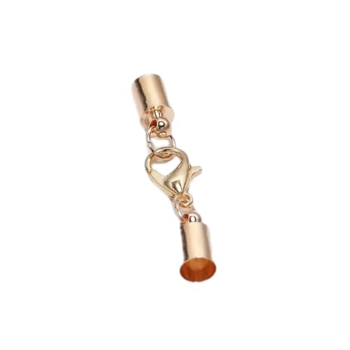ROCKPOEM Karabinerverschlüsse für Schlüsselanhänger, Halskette, Armband, Verbindungsring, Haken, Quetschschnur, Endkappen, Verbinder für Schmuckherstellung, 20 Stück von ROCKPOEM