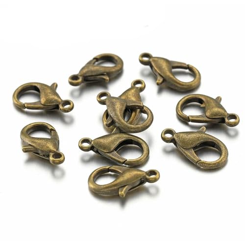 ROCKPOEM Karabinerverschluss für Schlüsselanhänger, 10 - 18 mm, für Schmuckherstellung, Komponenten, DIY, Armband, Halskette, Haken, Kette, 100 Stück ROCKPOEM Karabinerverschluss für Schlüsselanhänger, 10 - 18 mm, für Schmuckherstellung, Komponenten, DIY, Armband, Halskette, Haken, Kette, 100 Stück von ROCKPOEM
