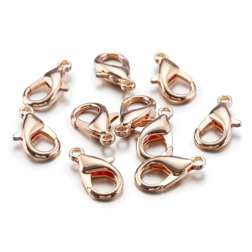 ROCKPOEM Karabinerverschluss für Schlüsselanhänger, 10 - 18 mm, für Schmuckherstellung, Komponenten, DIY, Armband, Halskette, Haken, Kette, 100 Stück ROCKPOEM Karabinerverschluss für Schlüsselanhänger, 10 - 18 mm, für Schmuckherstellung, Komponenten, DIY, Armband, Halskette, Haken, Kette, 100 Stück von ROCKPOEM