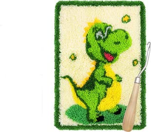 Knüpfhaken Teppich Kit DIY Teppich Making Kit für Erwachsene Kinder Dinosaurier Teppich Making Kits Kreuzstich Kit Teppichherstellung Kissen Nadelarbeit für Anfänger Heimdekoration 50 x 38 cm Knüpfhaken Teppich Kit DIY Teppich Making Kit für Erwachsene Kinder Dinosaurier Teppich Making Kits Kreuzstich Kit Teppichherstellung Kissen Nadelarbeit für Anfänger Heimdekoration 50 x 38 cm von ROCKY&CHAO