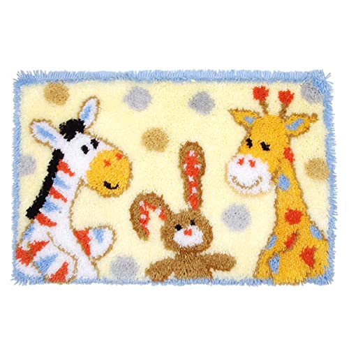 Knüpfteppich Latch Hook Kit 60x40cm Matte DIY Handarbeit Selbst Knüpfen Set für Hause Kinderszimmer Knüpfteppich Latch Hook Kit 60x40cm Matte DIY Handarbeit Selbst Knüpfen Set für Hause Kinderszimmer von ROCKY&CHAO