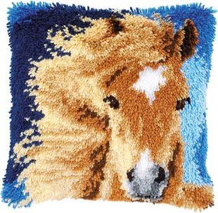 ROCKY&CHAO Knüpfhaken-Kits, Kissenbezug, Stickset, Knüpfhaken Kissenbezug für Erwachsene und Anfänger, Kissenbezug, Sofakissenbezug, Bastelsets, Pferd, 43 x 43 cm ROCKY&CHAO Knüpfhaken-Kits, Kissenbezug, Stickset, Knüpfhaken Kissenbezug für Erwachsene und Anfänger, Kissenbezug, Sofakissenbezug, Bastelsets, Pferd, 43 x 43 cm von ROCKY&CHAO