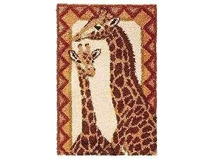 ROCKY&CHAO Knüpfhaken-Teppich-Set DIY-Knüpfhaken Teppichherstellungs für Erwachsene Kinder Kreuzstich Teppichherstellung Heimdekoration 50 * 38cm-0623-1 von ROCKY&CHAO
