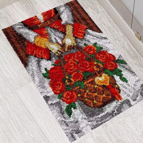 ROCKY&CHAO Knüpfhaken-Teppich-Set DIY-Knüpfhaken Teppichherstellungs für Erwachsene Kinder Kreuzstich Teppichherstellung Heimdekoration 50 * 38cm 522 ROCKY&CHAO Knüpfhaken-Teppich-Set DIY-Knüpfhaken Teppichherstellungs für Erwachsene Kinder Kreuzstich Teppichherstellung Heimdekoration 50 * 38cm 522 von ROCKY&CHAO