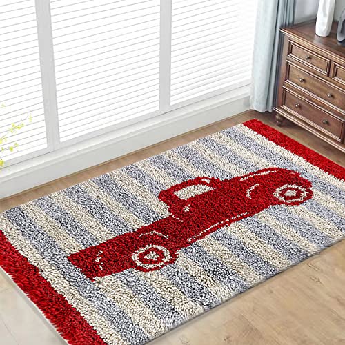 ROCKY&CHAO Knüpfteppich Kreuzstich Stickerei DIY Set 80x55cm Selber Machen Set Latch Hook Kit für Kinder und Erwachsene zum Selber Knüpfen ROCKY&CHAO Knüpfteppich Kreuzstich Stickerei DIY Set 80x55cm Selber Machen Set Latch Hook Kit für Kinder und Erwachsene zum Selber Knüpfen von ROCKY&CHAO