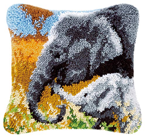 ROCKY&CHAO Knüpfteppich Zum Selber Knüpf-Sets mit Kissen knüpfen-Set 43x43cm Kissenbezug-Set für Erwachsene und Kinder Latch Hook Kit Heimaccessoire, Wandkunst ROCKY&CHAO Knüpfteppich Zum Selber Knüpf-Sets mit Kissen knüpfen-Set 43x43cm Kissenbezug-Set für Erwachsene und Kinder Latch Hook Kit Heimaccessoire, Wandkunst von ROCKY&CHAO