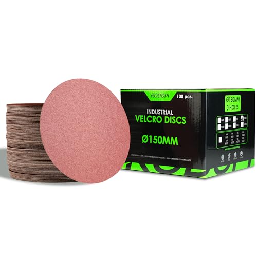 RODOPI Klett Schleifpapier 150mm RedDevil Schleifscheiben für Exzenterschleifer Körnung 40-320 Schleifpads ungelocht Klettscheibe Zirkonium Korund - 100 Stück K60 RODOPI Klett Schleifpapier 150mm RedDevil Schleifscheiben für Exzenterschleifer Körnung 40-320 Schleifpads ungelocht Klettscheibe Zirkonium Korund - 100 Stück K60 von RODOPI