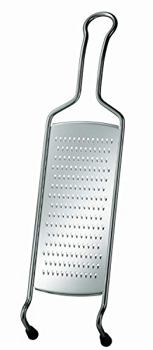 RÖSLE Feinreibe Classic, Hochwertige Reibe für Parmesan, Gewürze, Zitrone, Schokolade oder Ingwer, mit Drahtgriff und Silikonstandfüßen, Edelstahl 18/10, 40,5 cm, Silber RÖSLE Feinreibe Classic, Hochwertige Reibe für Parmesan, Gewürze, Zitrone, Schokolade oder Ingwer, mit Drahtgriff und Silikonstandfüßen, Edelstahl 18/10, 40,5 cm, Silber von RÖSLE